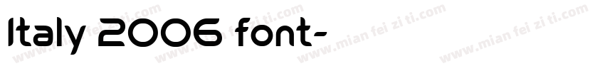 Italy 2006 font字体转换